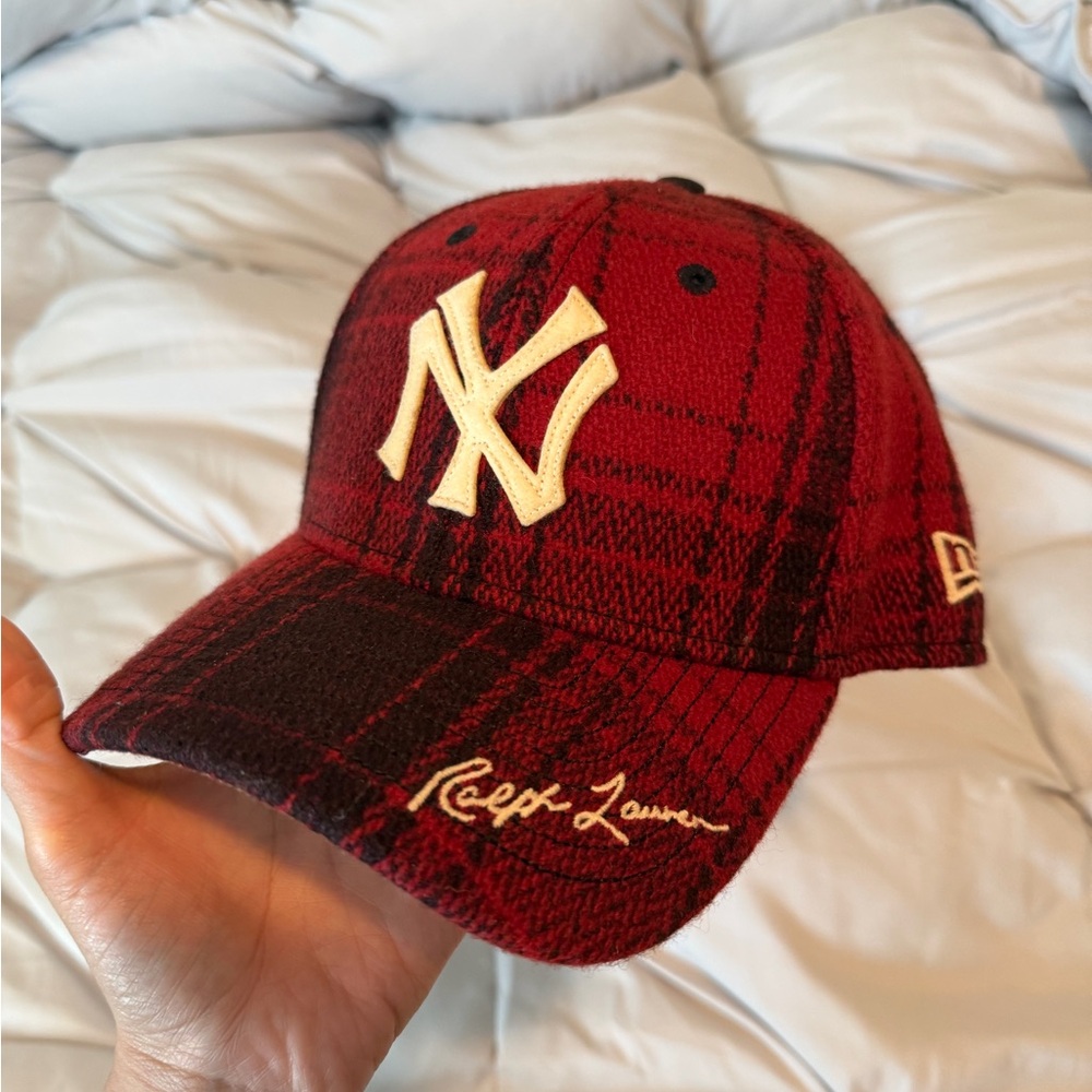 Polo Ralph Lauren New Era New York Yankees Red Plaid Baseball Cap